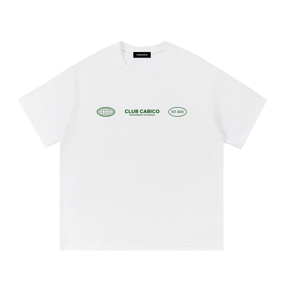 Around the World Tee in White