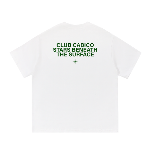 Around the World Tee in White