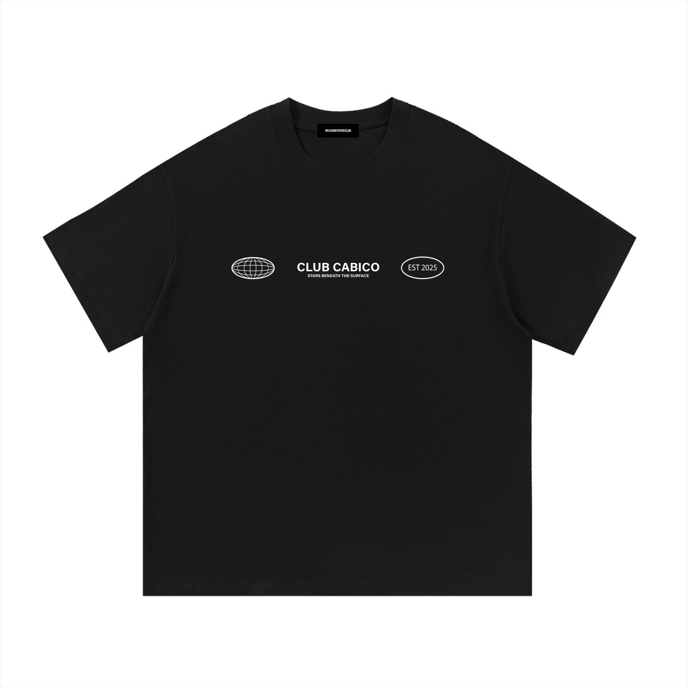 Around the World Tee in Black